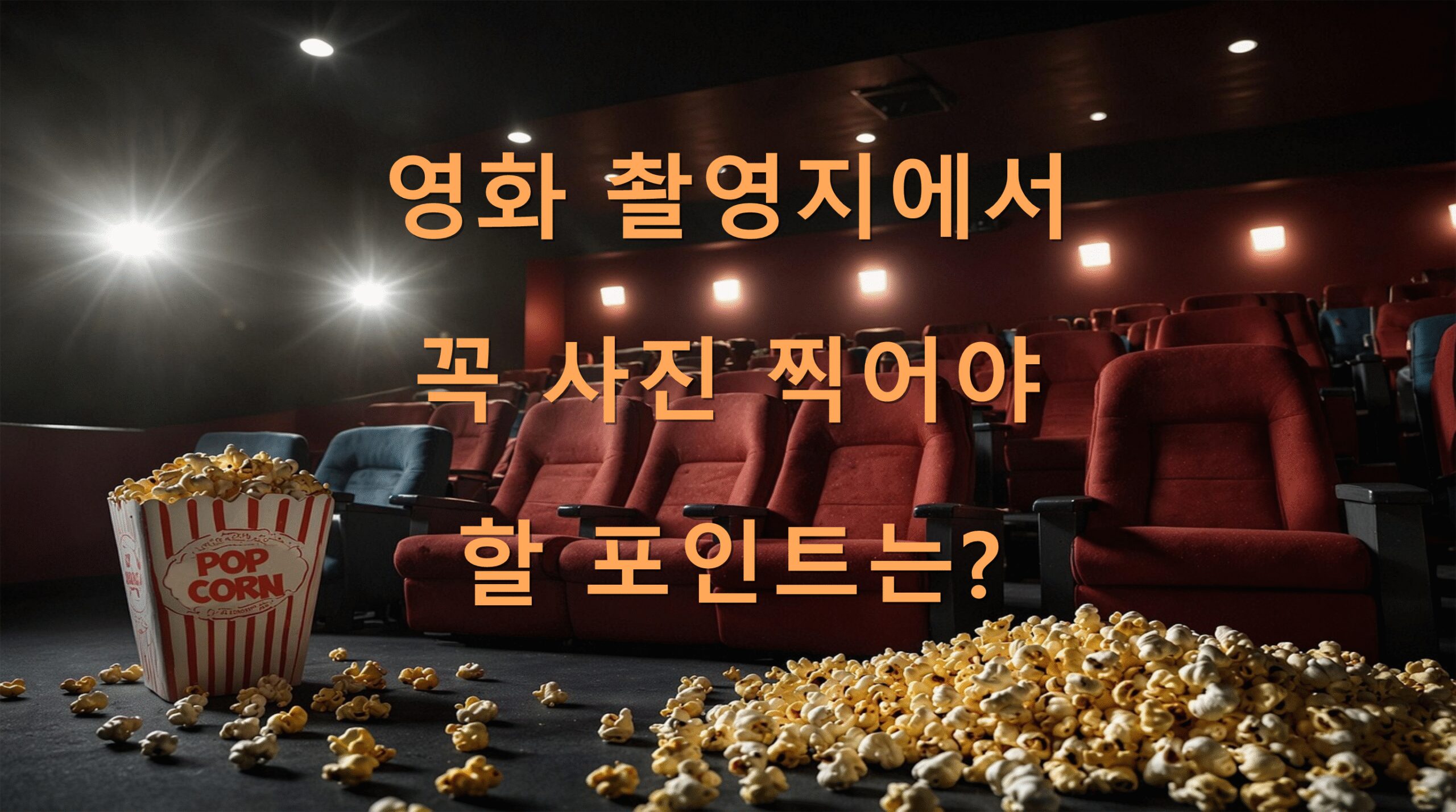 영화 촬영지에서 꼭 사진 찍어야 할 포인트는?