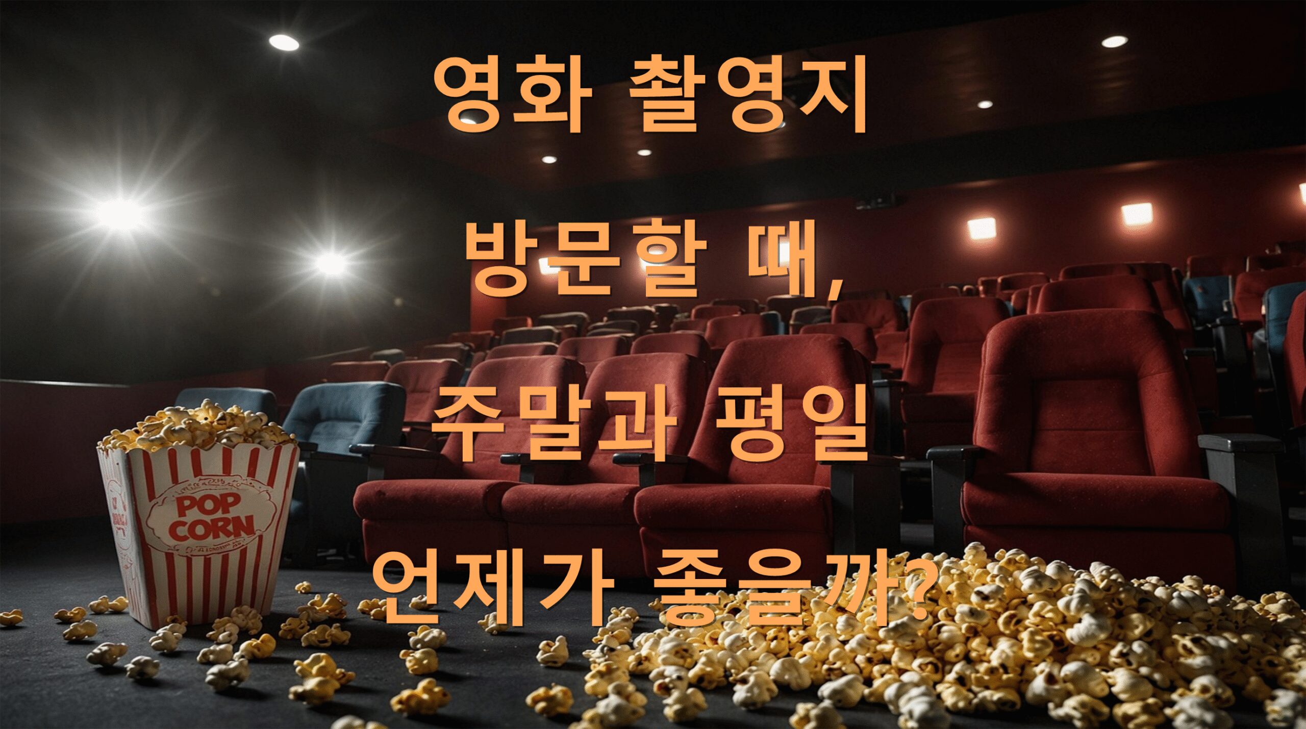 영화 촬영지 방문할 때, 주말과 평일 언제가 좋을까?